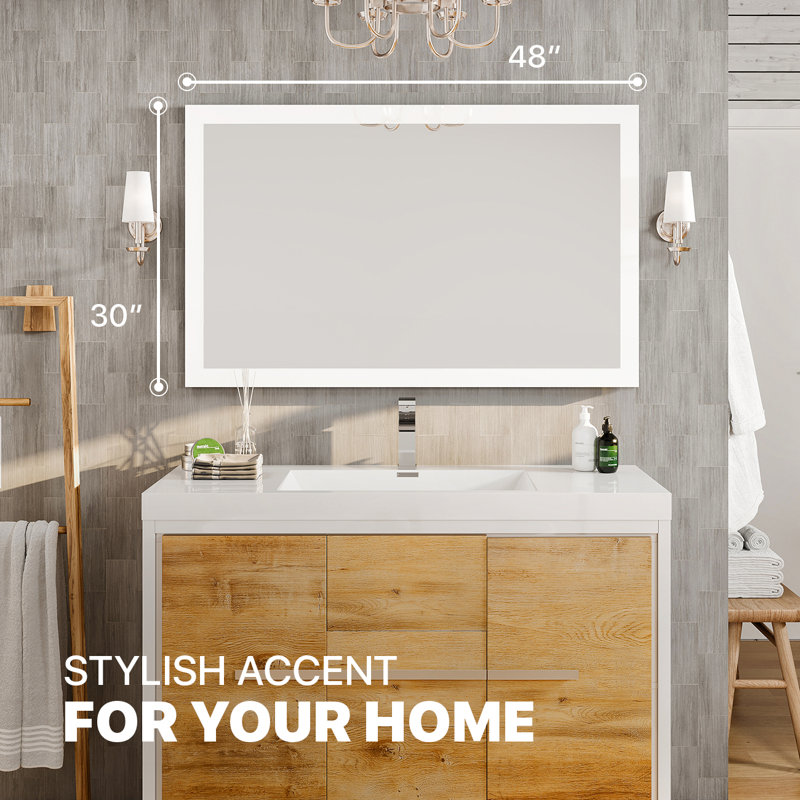 Latitude Run® Azaiyah Modern & Contemporary Beveled Bathroom/Vanity